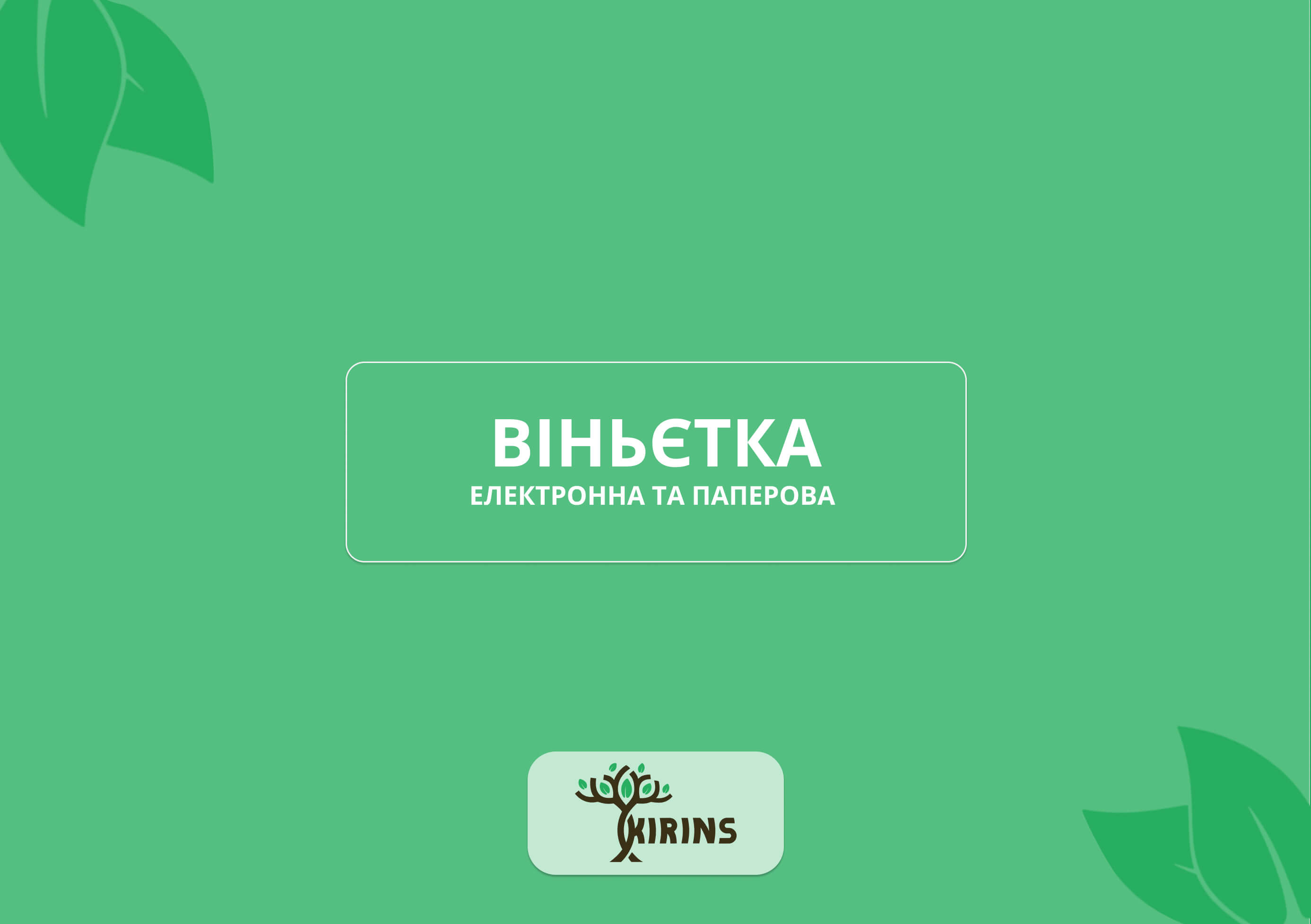 Паперова та електронна віньєтка: недоліки та переваги