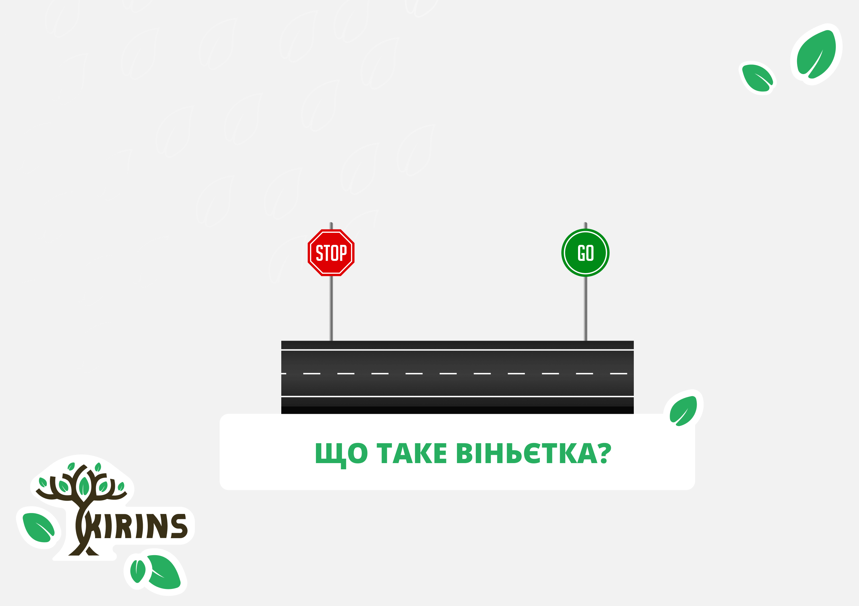 Що таке віньєтка для оплати доріг?